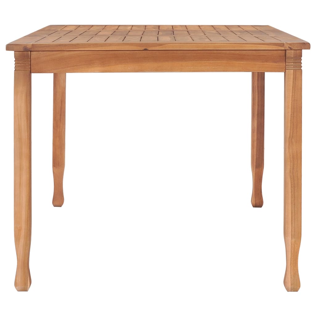 vidaXL Set de comedor de jardín 5 pzas y cojines madera maciza de teca