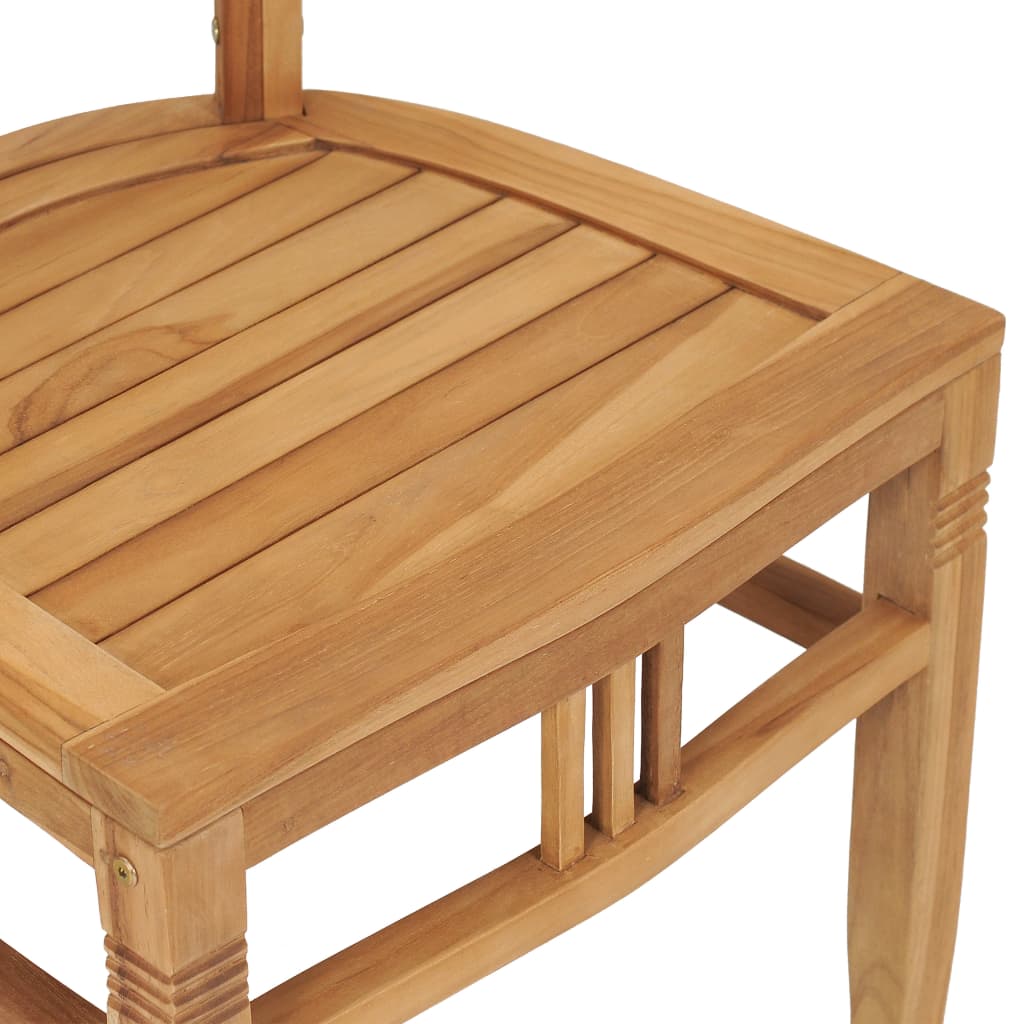 vidaXL Conjunto de comedor de jardín 5 piezas madera maciza de teca