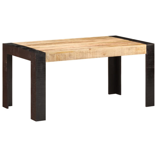 vidaXL Mesa de comedor de madera maciza de mango 160x80x76 cm