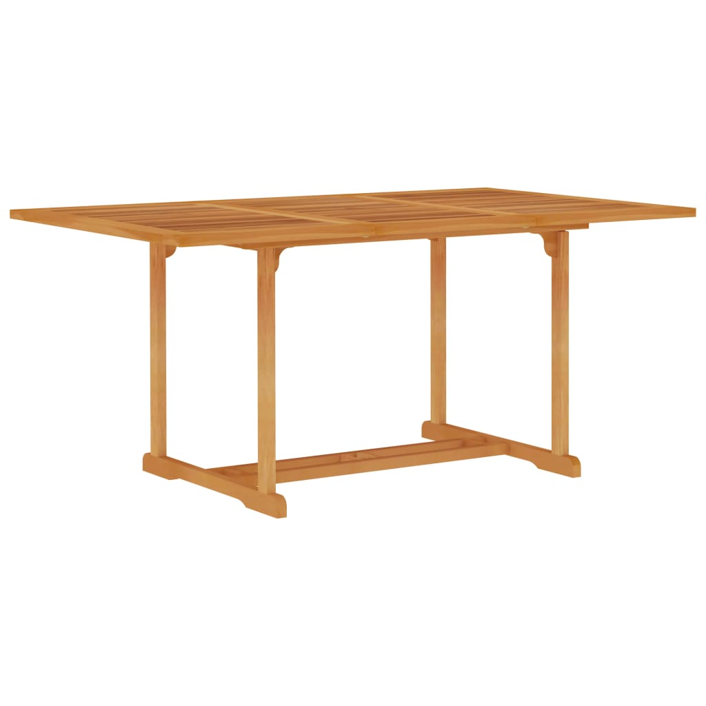 vidaXL Conjunto de comedor de jardín 5 piezas madera maciza de teca