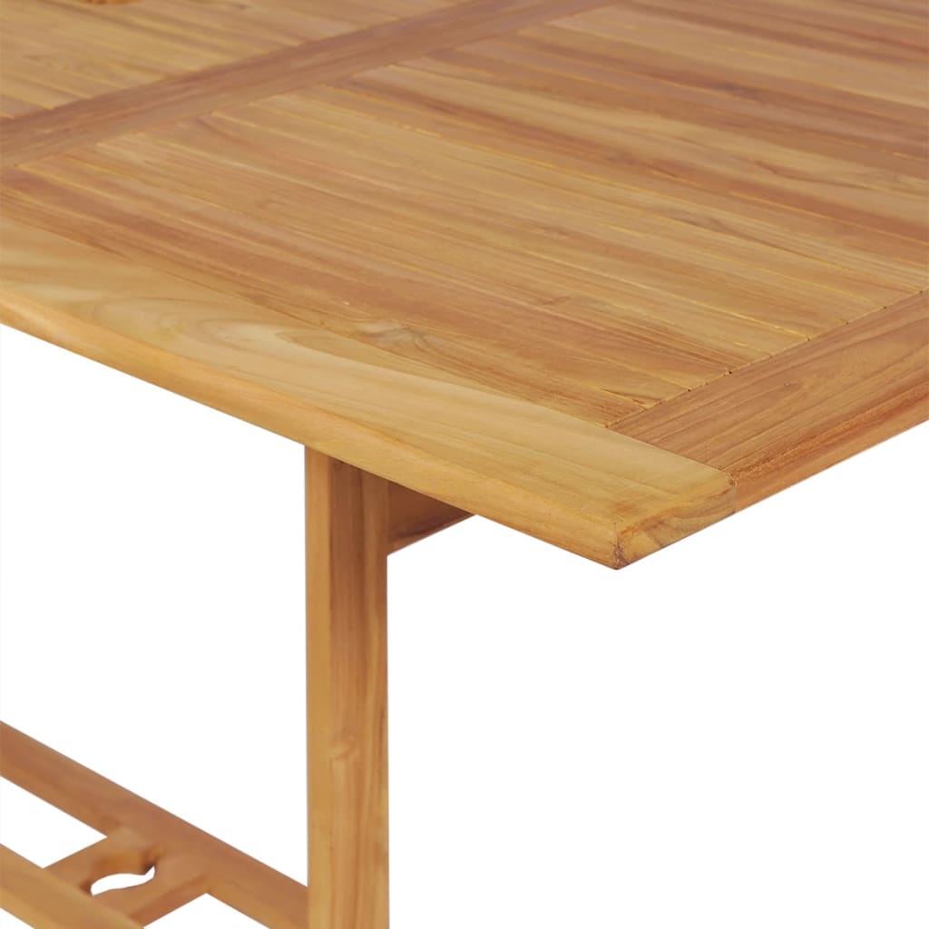 vidaXL Conjunto de comedor de jardín 7 piezas madera maciza de teca