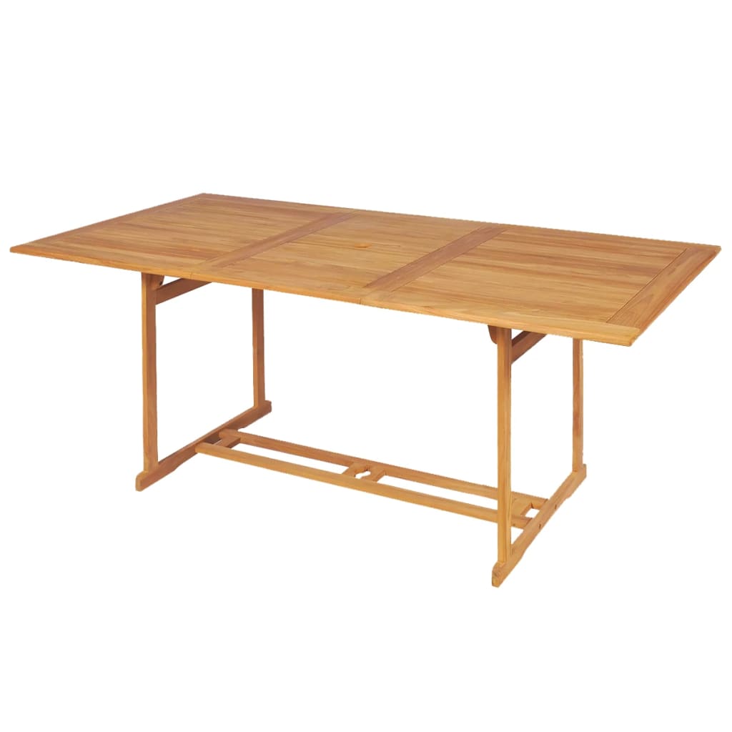 vidaXL Conjunto de comedor de jardín 9 piezas madera maciza de teca