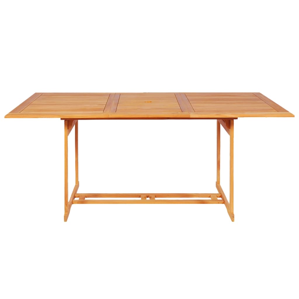 vidaXL Conjunto de comedor de jardín 9 piezas madera maciza de teca