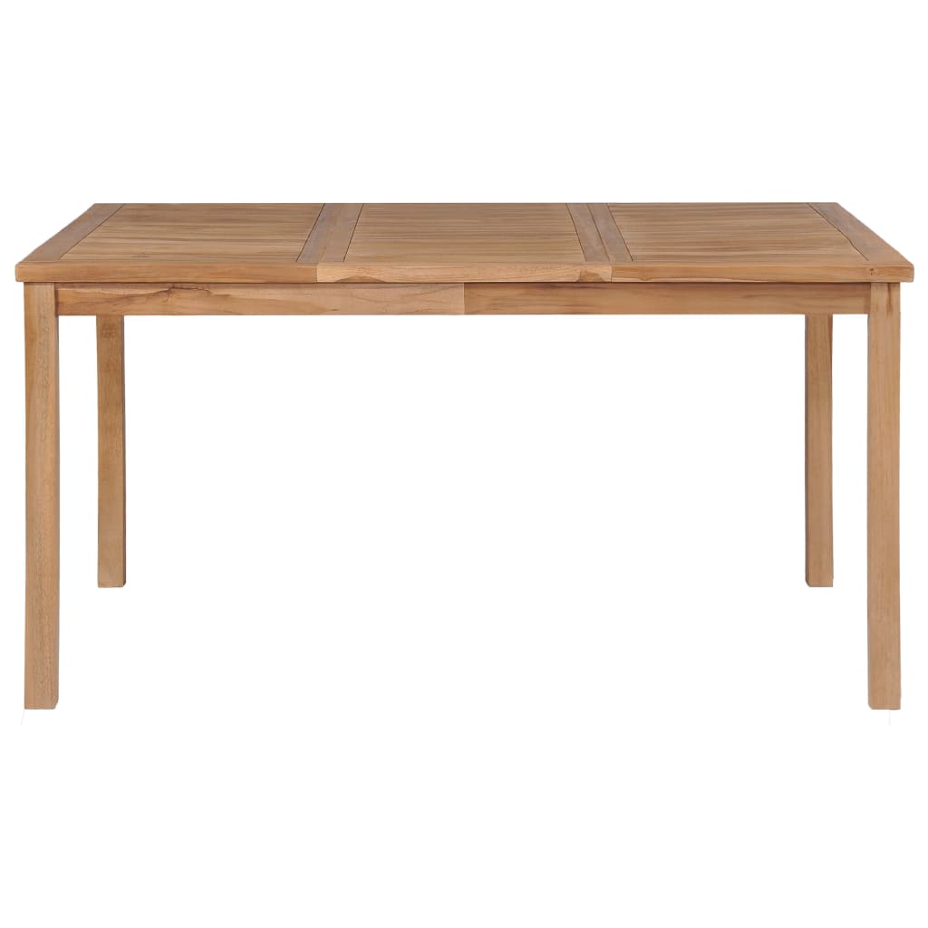 vidaXL Conjunto de comedor de jardín 5 piezas madera maciza de teca