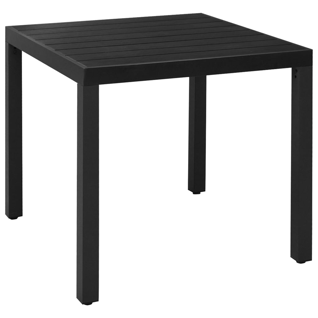 vidaXL Juego de comedor para jardín 3 piezas negro y marrón