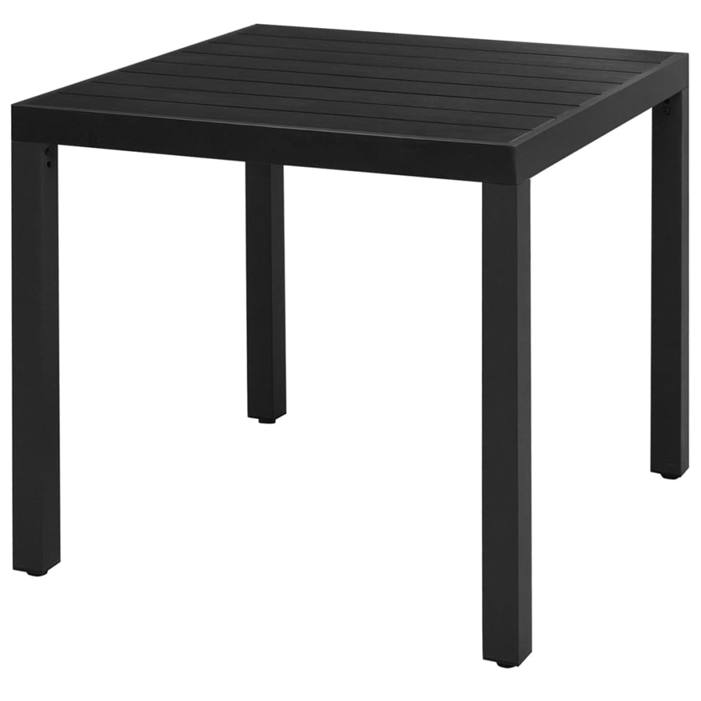 vidaXL Set de comedor de jardín de 3 piezas PVC ratán negro