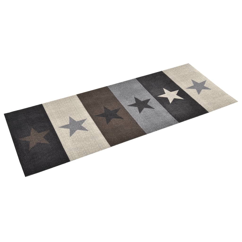 vidaXL Alfombra de cocina lavable Star 60x180 cm