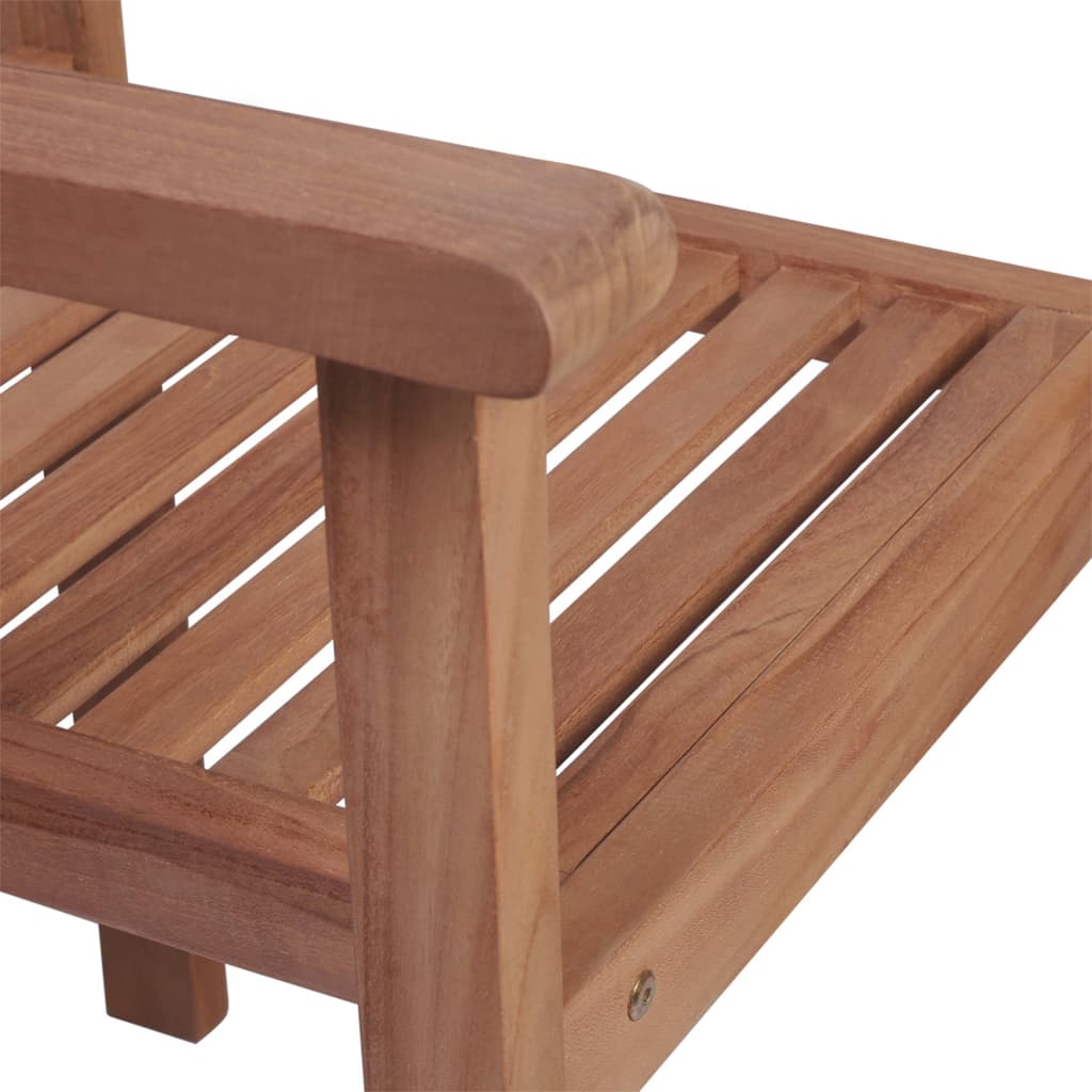 vidaXL Sillas de jardín 2 uds madera de teca con cojines azul royal