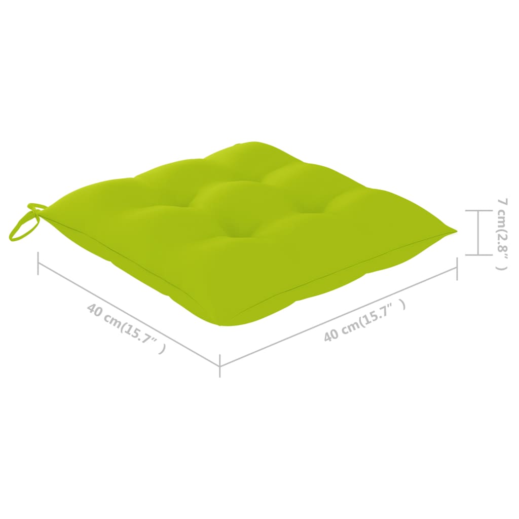 vidaXL Sillas de jardín plegables con cojines 2 unidades bambú