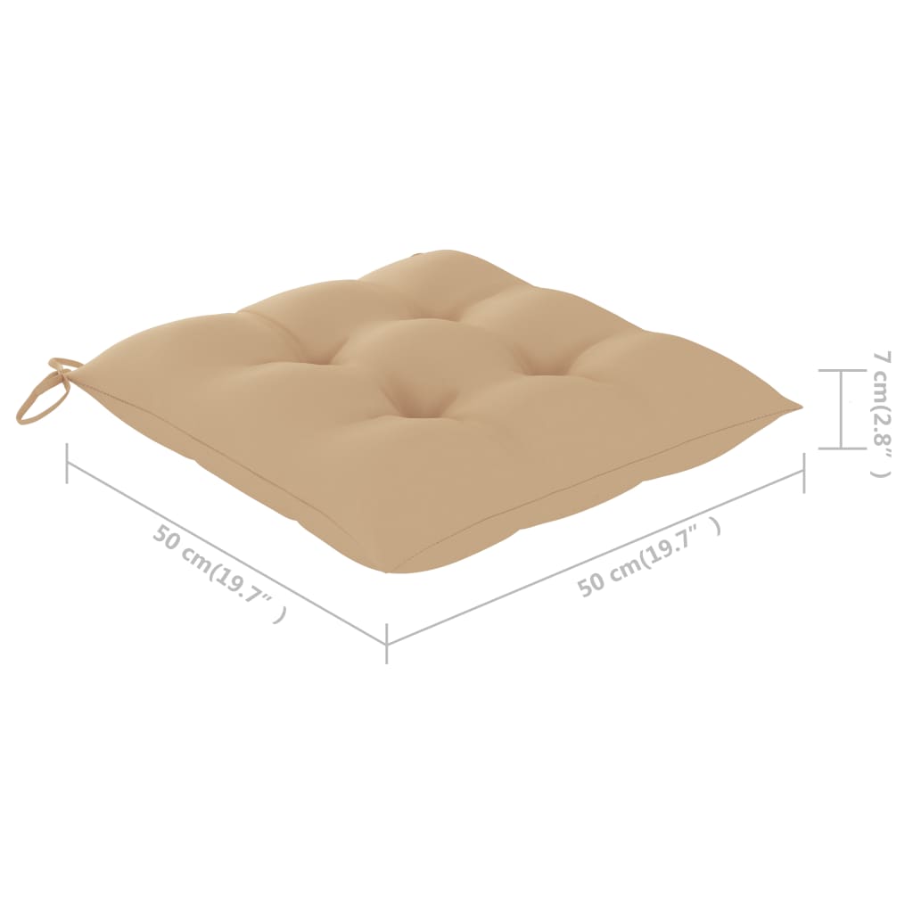 vidaXL Sillas comedor de jardín 3 uds madera maciza acacia y cojines