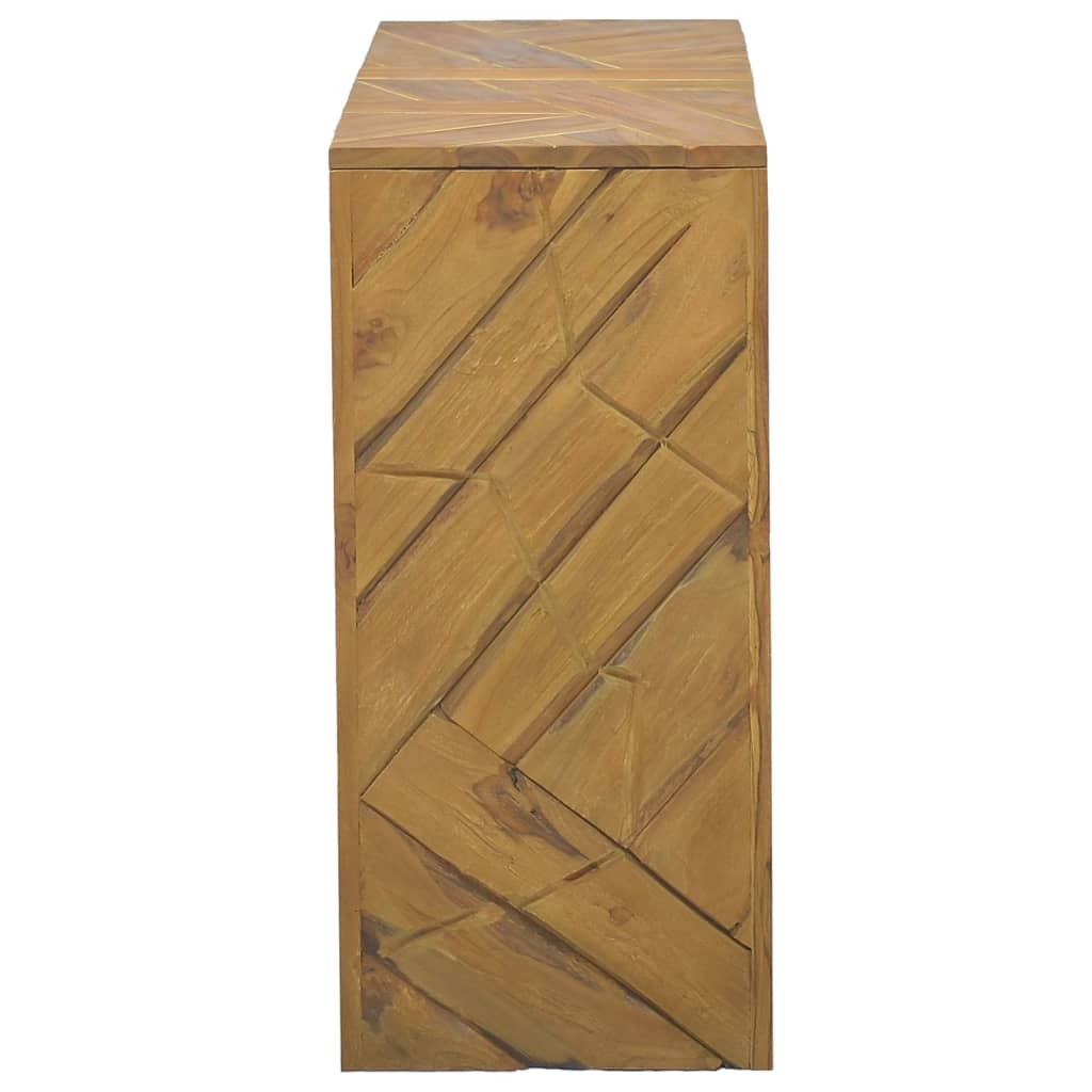 vidaXL Mesa consola de madera maciza de teca 110x35x75 cm