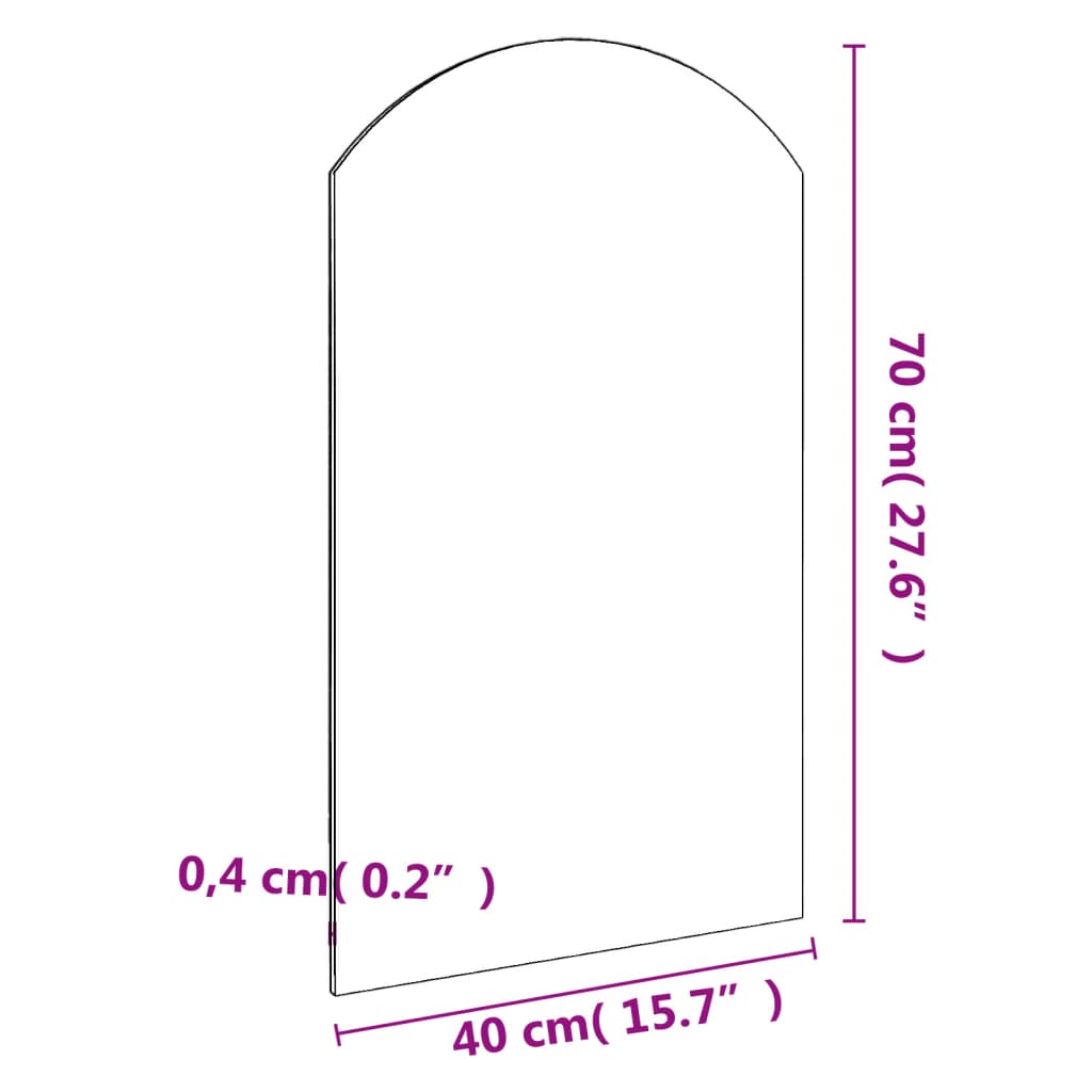 vidaXL Espejo 70x40 cm vidrio