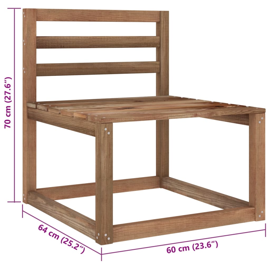 vidaXL Set de muebles de jardín 6 pzas con cojines crema