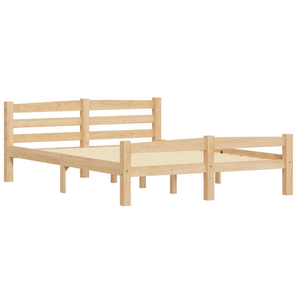 vidaXL Estructura de cama sin colchón madera maciza de pino 140x200 cm