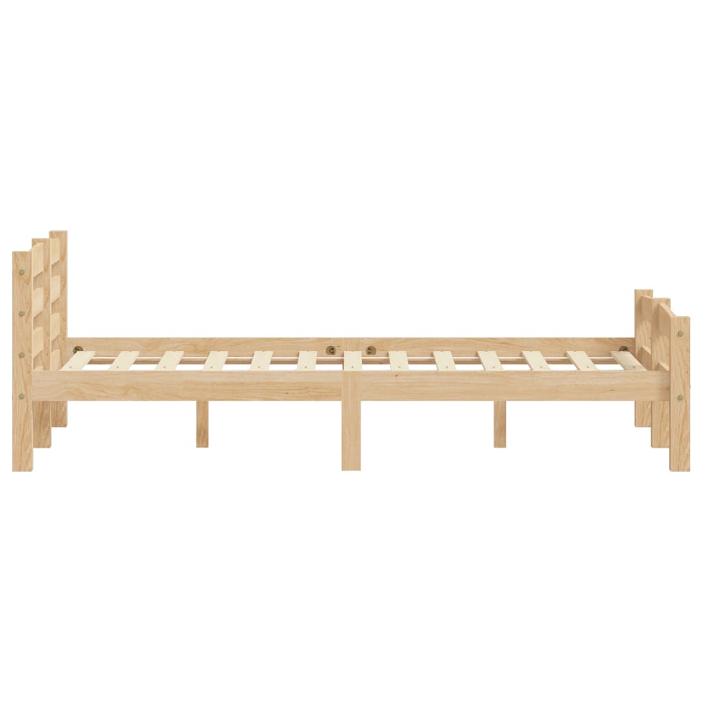 vidaXL Estructura de cama sin colchón madera maciza de pino 140x200 cm