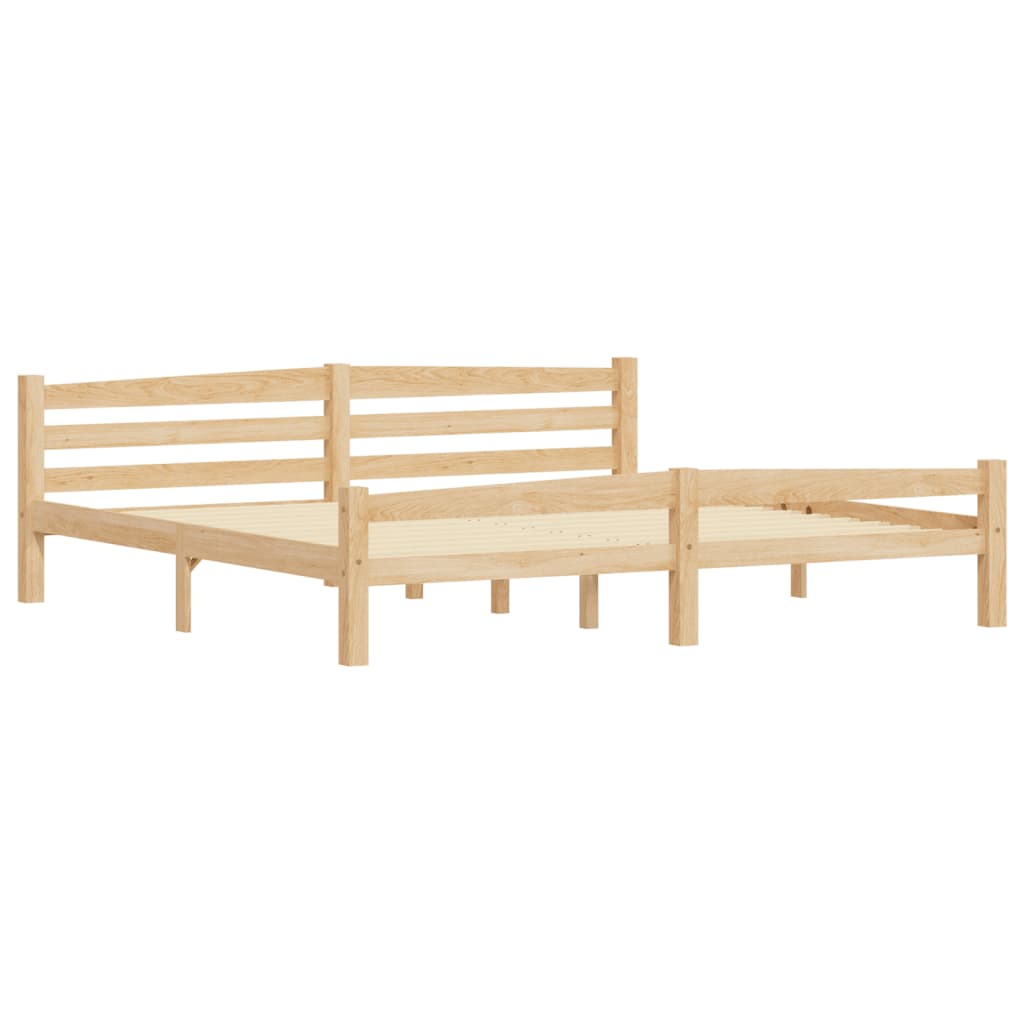 vidaXL Estructura de cama sin colchón madera maciza de pino 200x200 cm