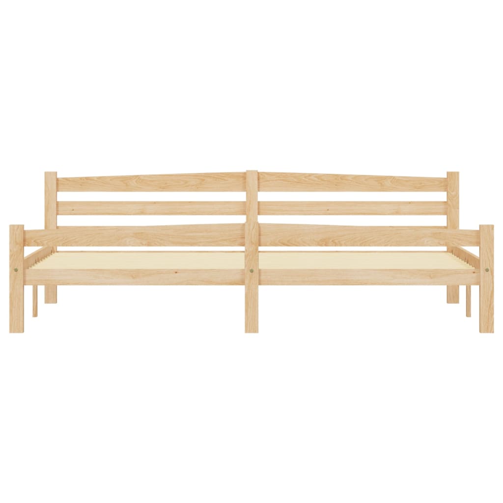 vidaXL Estructura de cama sin colchón madera maciza de pino 200x200 cm