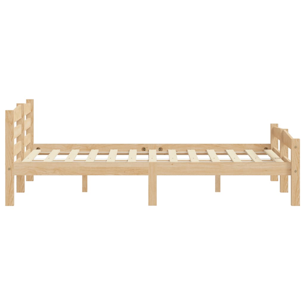 vidaXL Estructura de cama sin colchón madera maciza de pino 200x200 cm