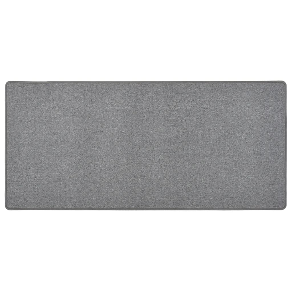 vidaXL Alfombra de pasillo gris oscuro 80x150 cm