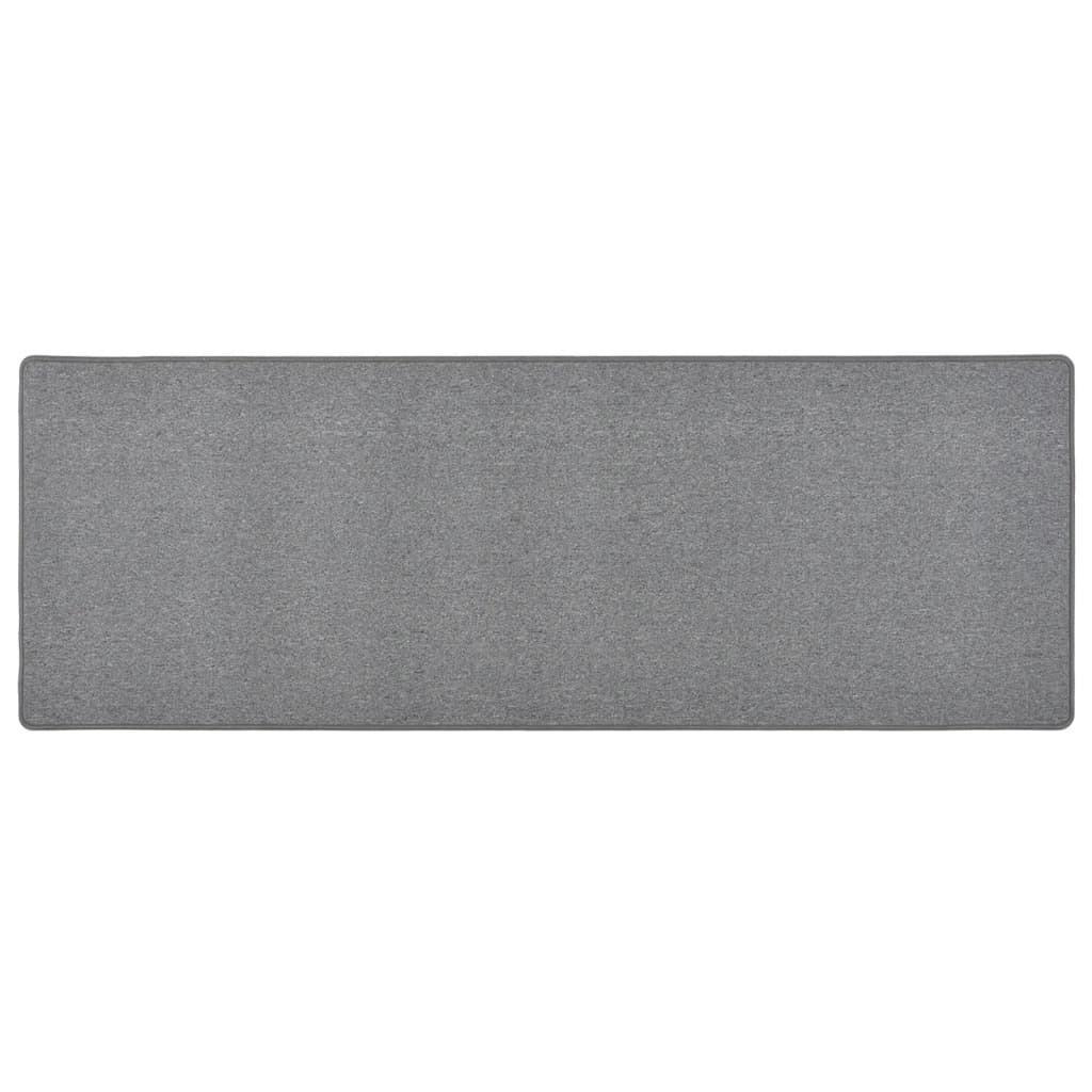 vidaXL Alfombra de pasillo gris oscuro 80x250 cm