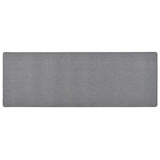 vidaXL Alfombra de pasillo gris oscuro 80x250 cm