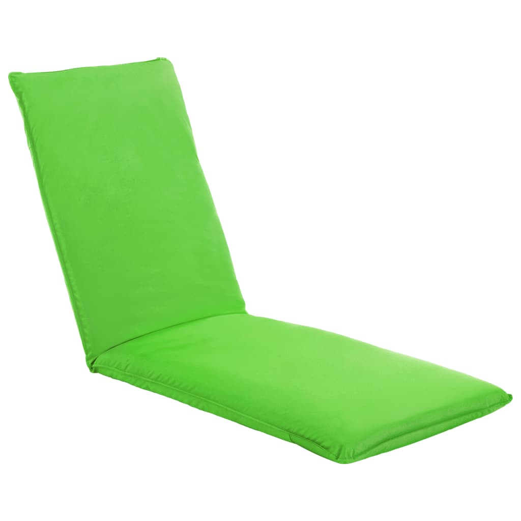 vidaXL Tumbona plegable de tela Oxford verde