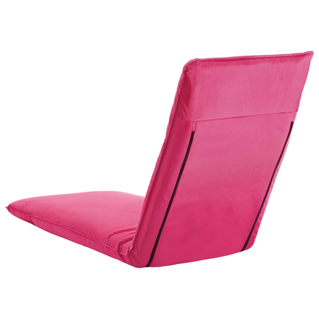 vidaXL Tumbona plegable de tela Oxford rosa