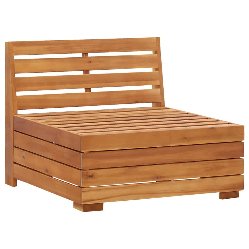 vidaXL Muebles de jardín 2 piezas con cojines madera maciza de acacia