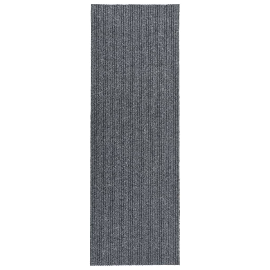 vidaXL Alfombra de pasillo atrapa suciedad 100x350 cm gris