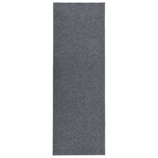 vidaXL Alfombra de pasillo atrapa suciedad 100x350 cm gris