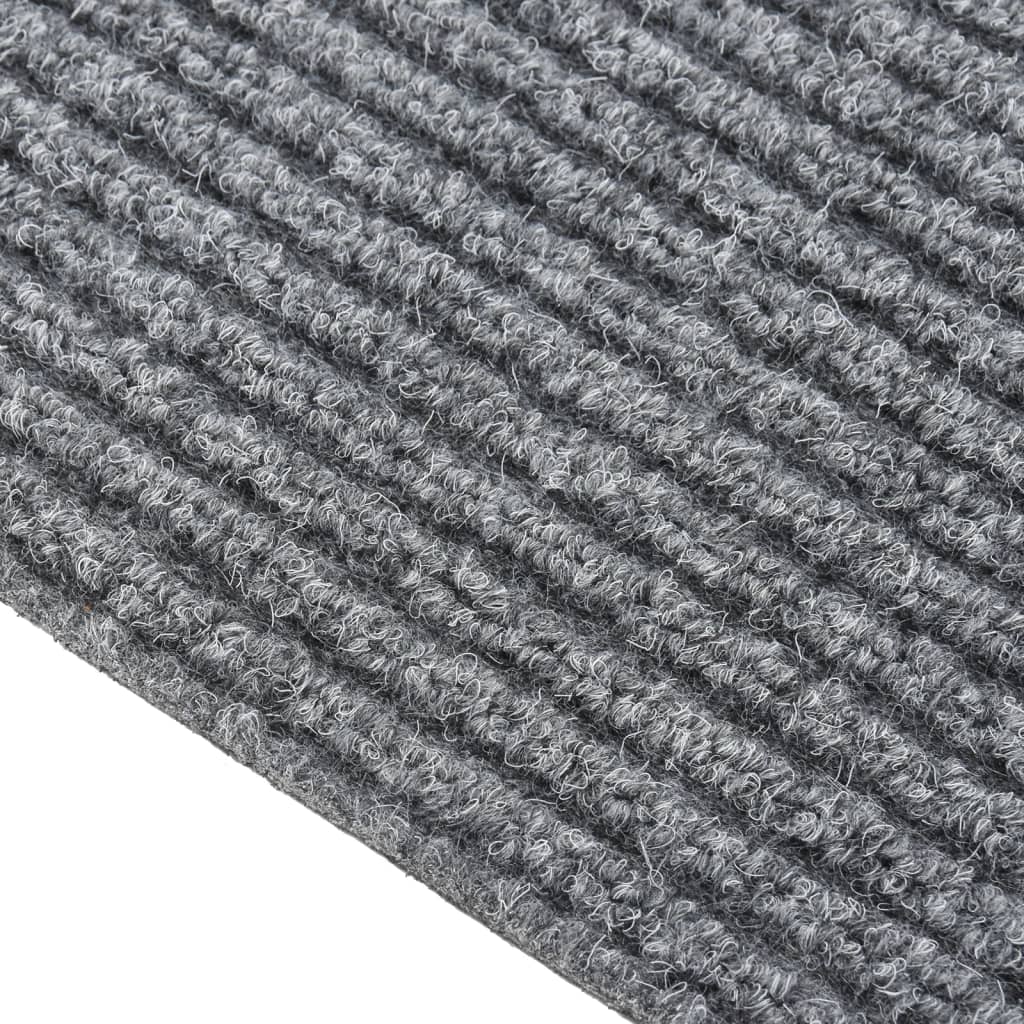 vidaXL Alfombra de pasillo atrapa suciedad 100x350 cm gris