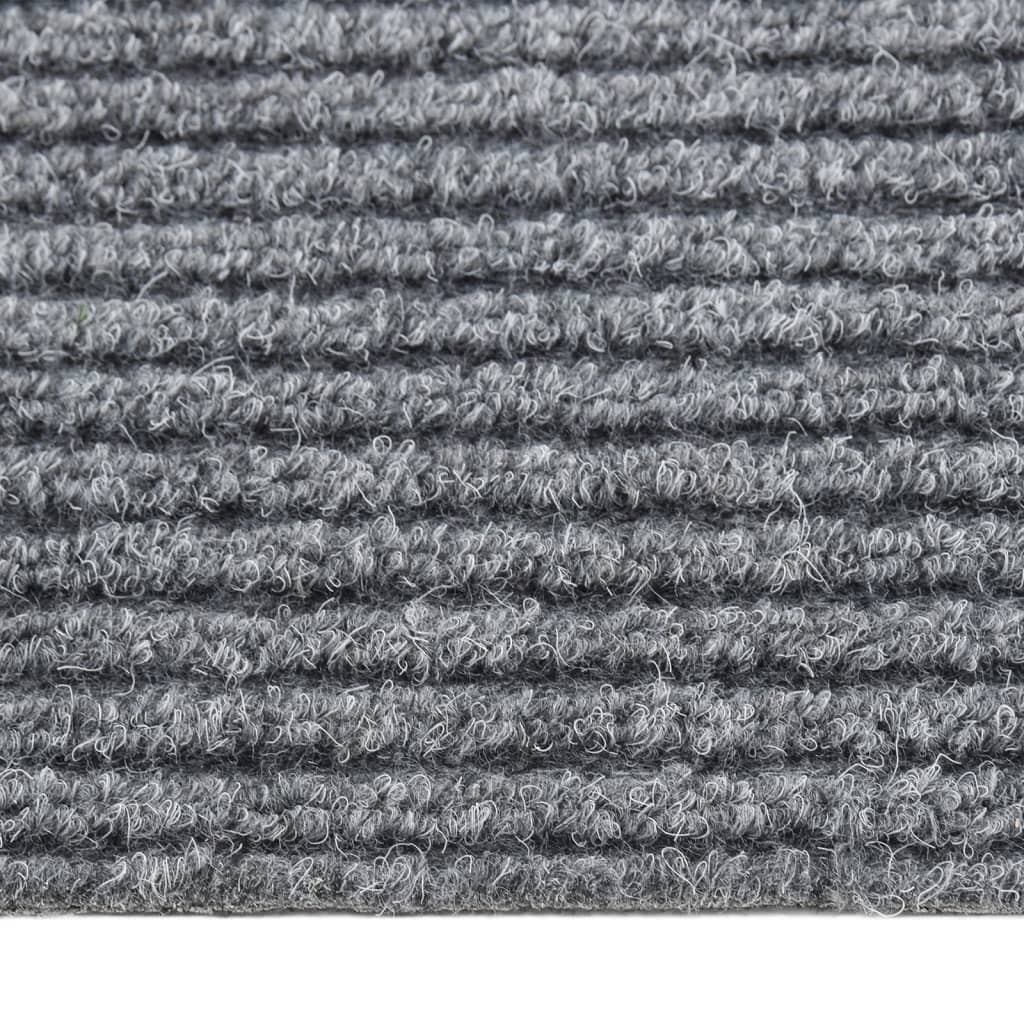 vidaXL Alfombra de pasillo atrapa suciedad 100x350 cm gris