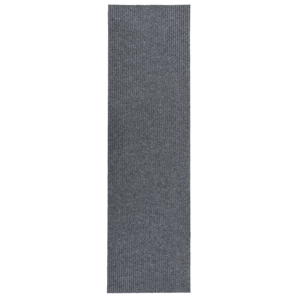 vidaXL Alfombra de pasillo atrapa suciedad 100x400 cm gris