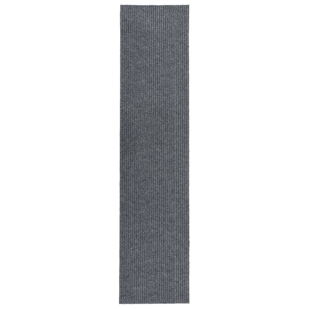 vidaXL Alfombra de pasillo atrapa suciedad 100x450 cm gris