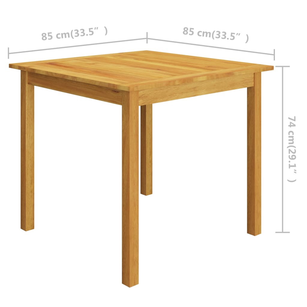 vidaXL Juego de comedor de jardín de 3 piezas negro