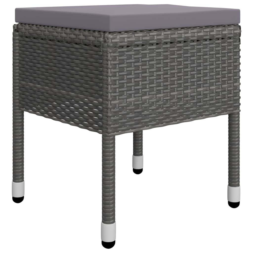 vidaXL Juego de comedor de jardín de 5 piezas gris