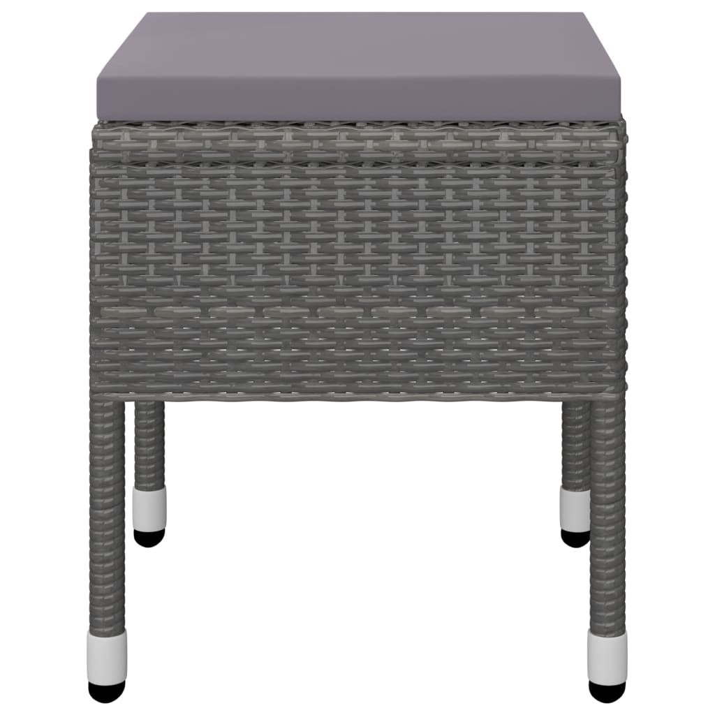 vidaXL Juego de comedor de jardín de 7 piezas gris