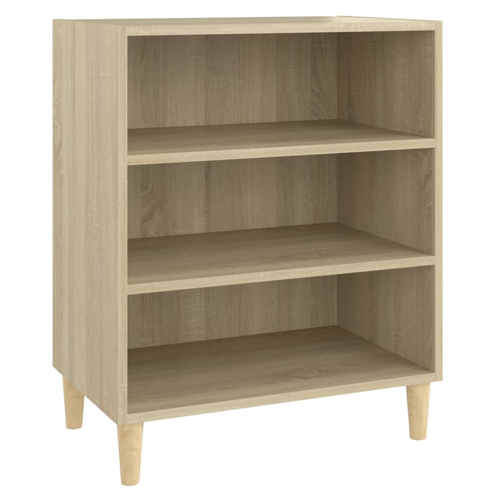 vidaXL Aparador de madera contrachapada roble Sonoma 57x35x70 cm