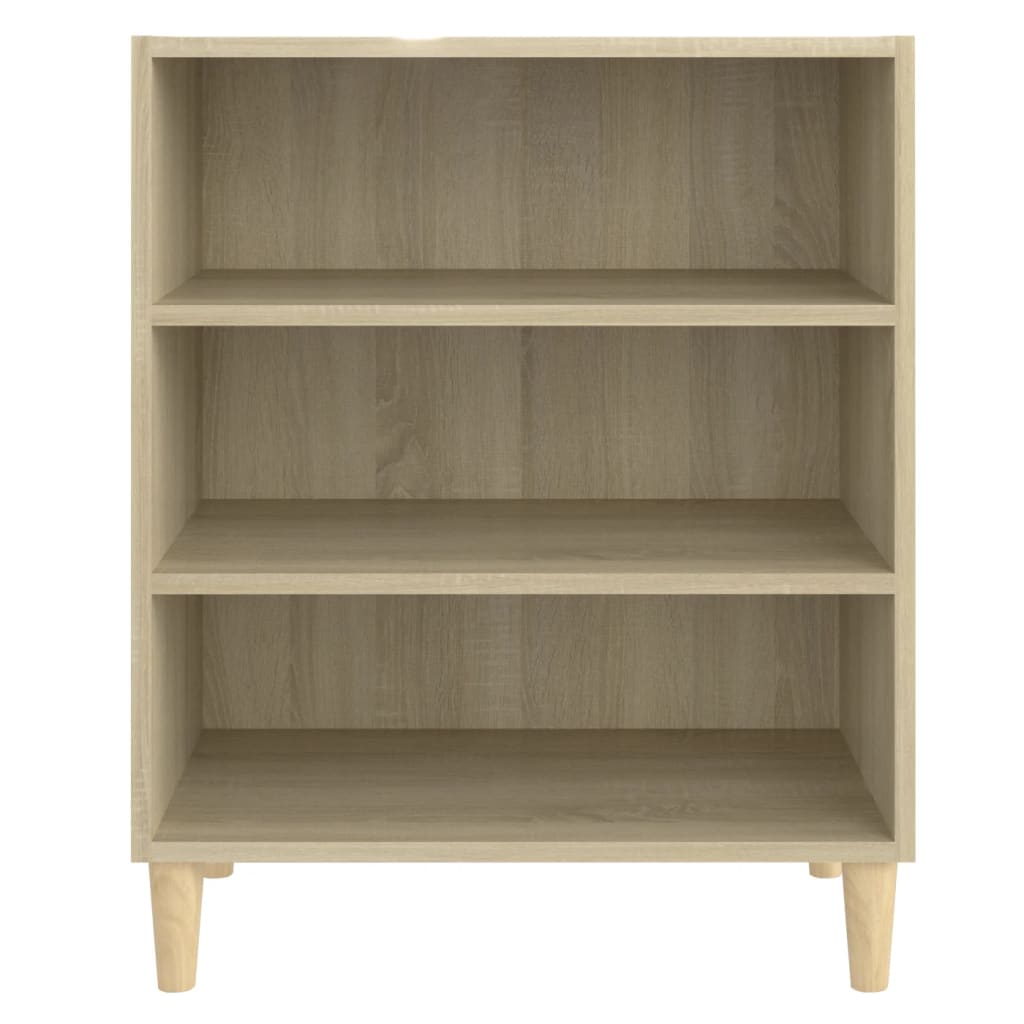 vidaXL Aparador de madera contrachapada roble Sonoma 57x35x70 cm