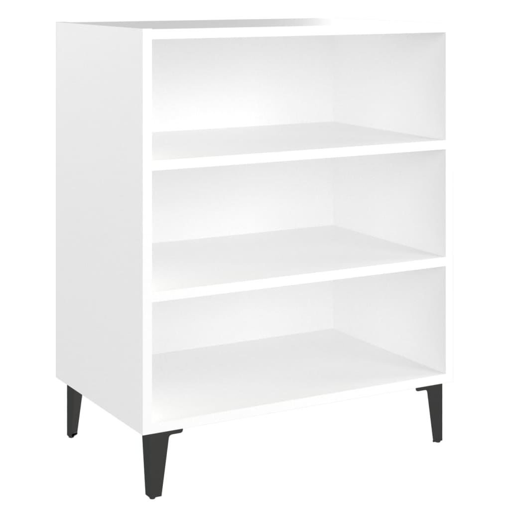 vidaXL Aparador de madera contrachapada blanco 57x35x70 cm