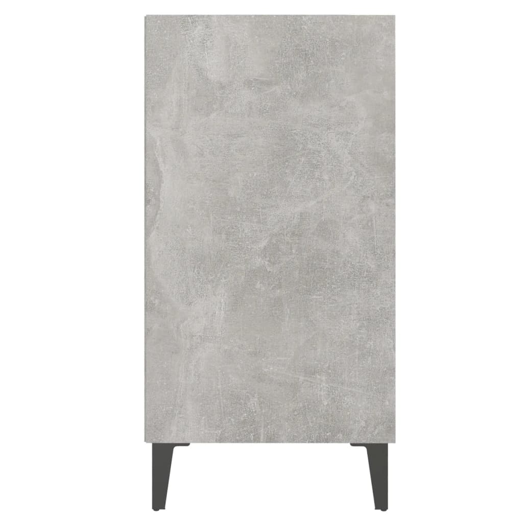 vidaXL Aparador de madera contrachapada gris hormigón 57x35x70 cm