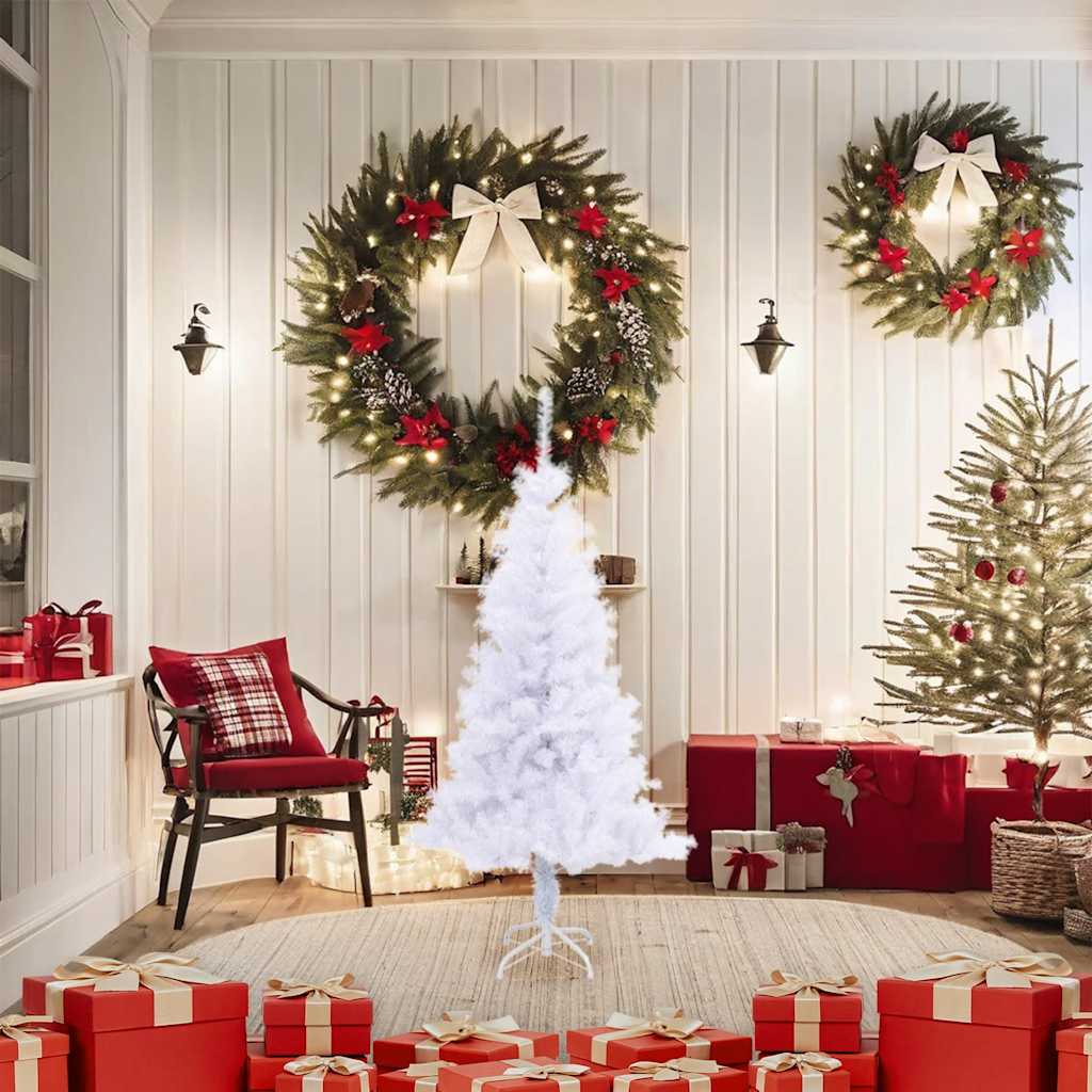 vidaXL Árbol de Navidad artificial con soporte 230 ramas 120 cm