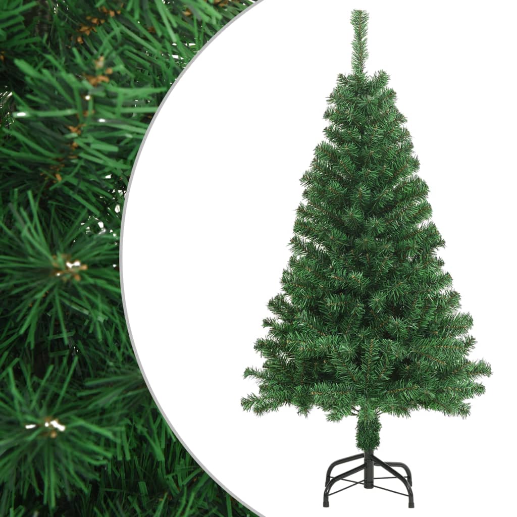 vidaXL Árbol de Navidad artificial con ramas gruesas PVC verde 120 cm