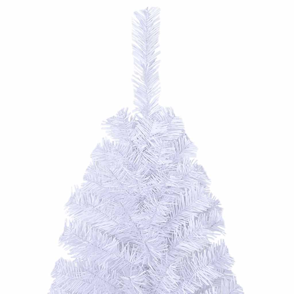 vidaXL Árbol de Navidad artificial con ramas gruesas PVC blanco 120 cm