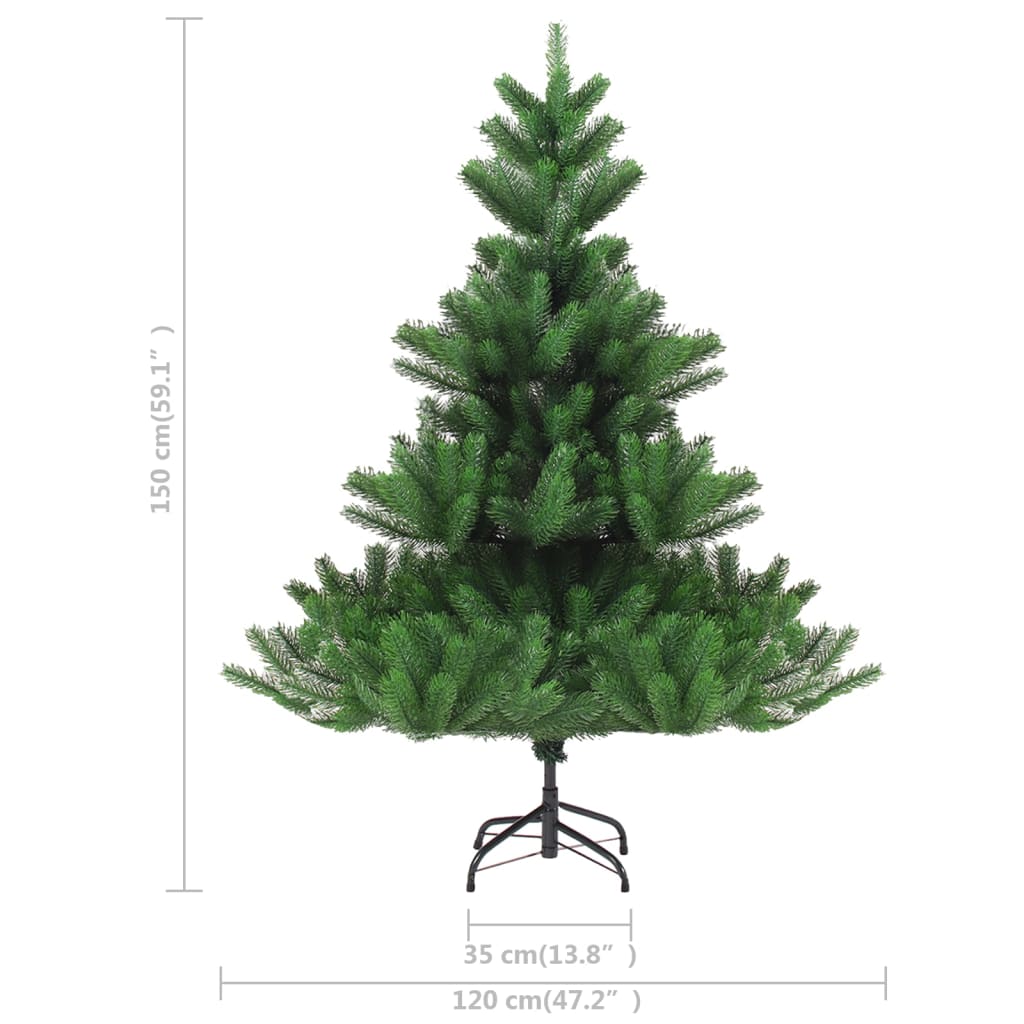 vidaXL Árbol de Navidad artificial abeto Nordmann verde 150 cm