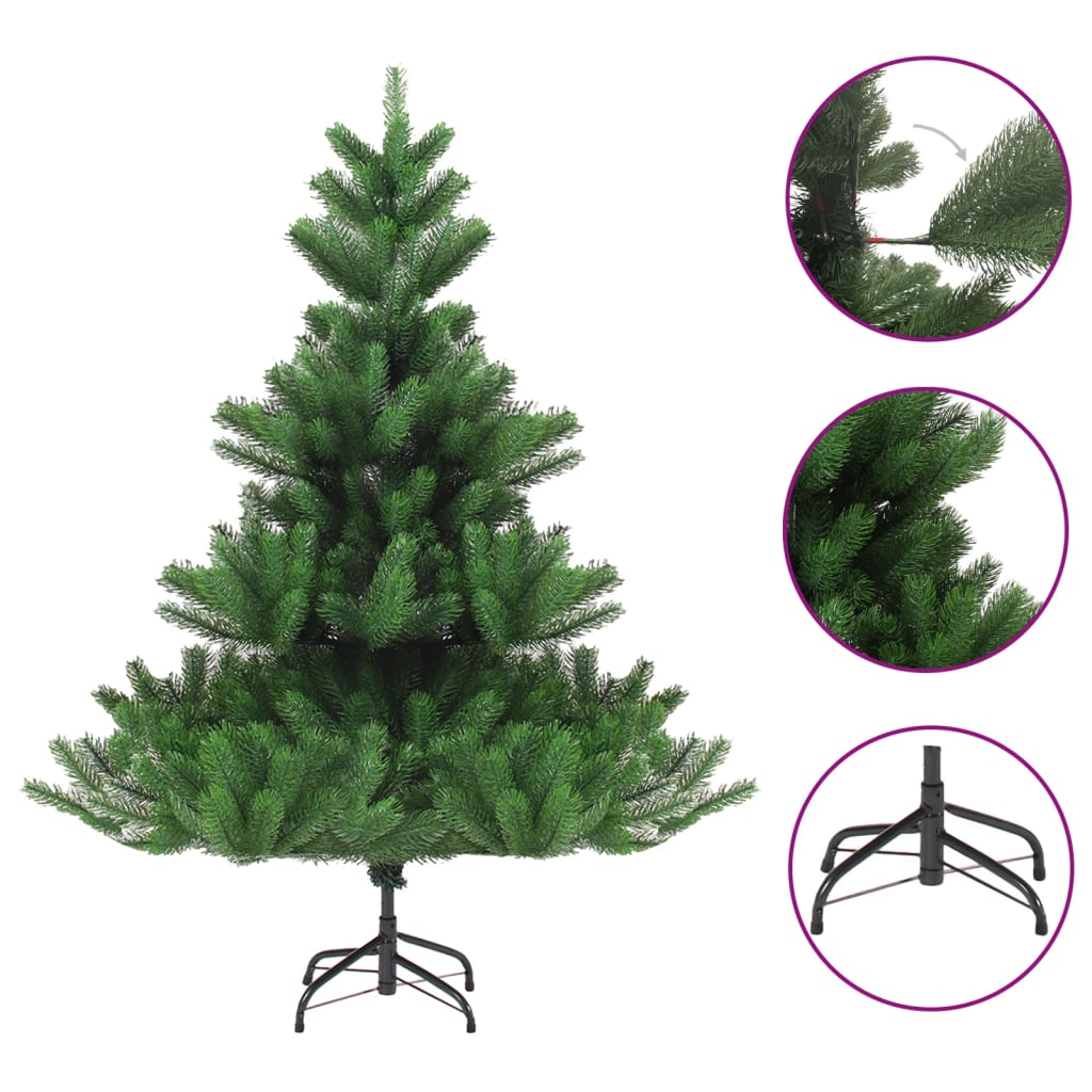 vidaXL Árbol de Navidad artificial abeto Nordmann verde 210 cm