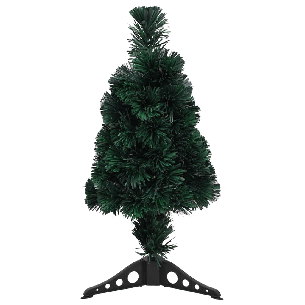 vidaXL Árbol de Navidad artificial estrecho soporte fibra óptica 64 cm