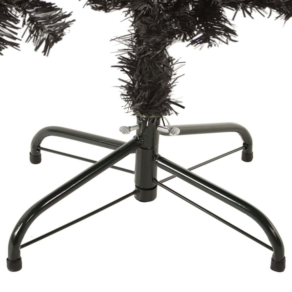 vidaXL Árbol de Navidad delgado negro 120 cm