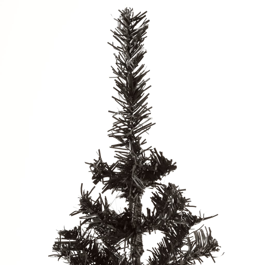 vidaXL Árbol de Navidad delgado negro 120 cm