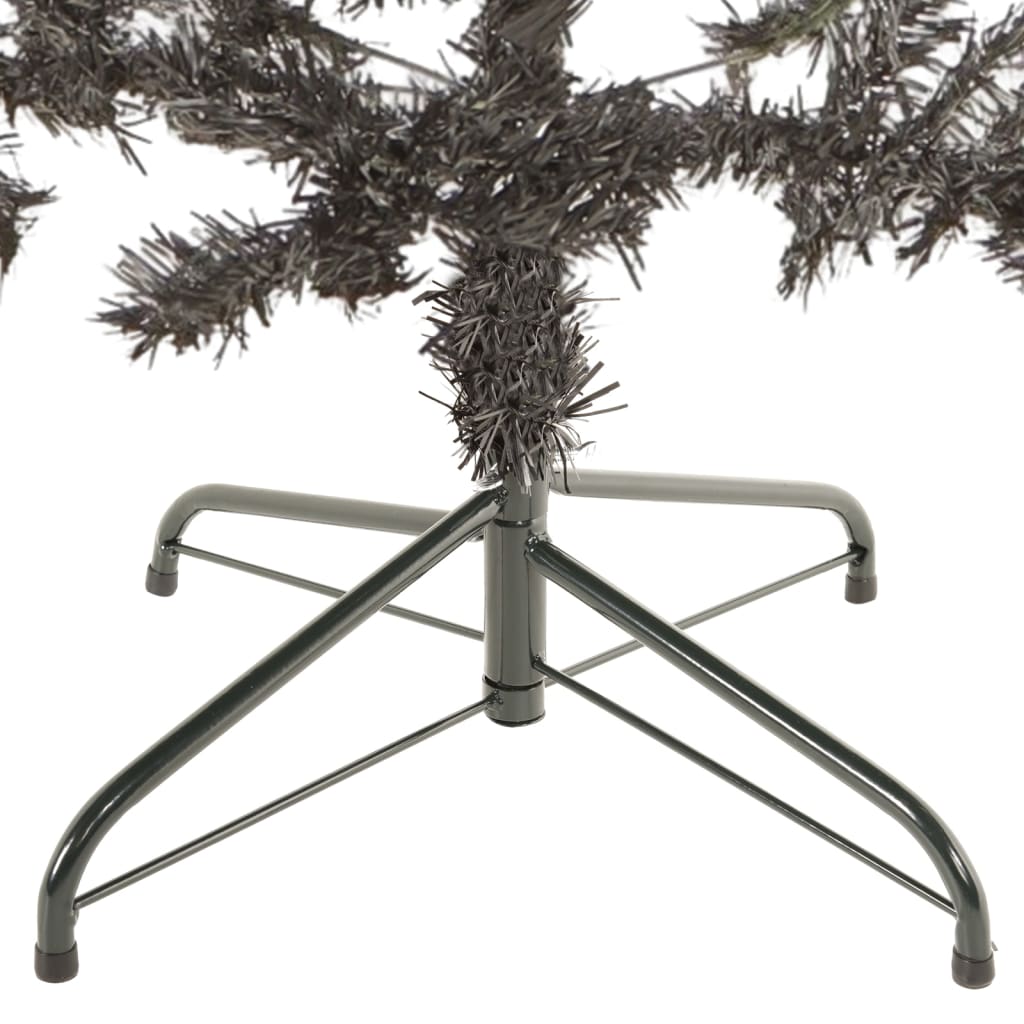 vidaXL Árbol de Navidad delgado negro 180 cm